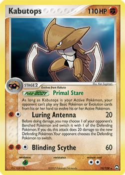 2007 Pokemon EX Power Keepers #10/108 Kabutops Front