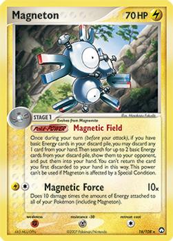 2007 Pokemon EX Power Keepers #16/108 Magneton Front