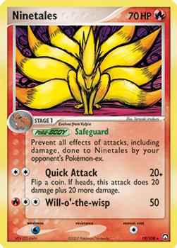 2007 Pokemon EX Power Keepers #19/108 Ninetales Front