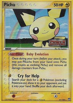 2007 Pokemon EX Power Keepers #21/108 Pichu Front