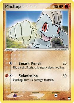 2007 Pokemon EX Power Keepers #53/108 Machop Front