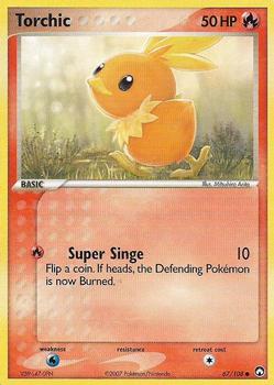 2007 Pokemon EX Power Keepers #67/108 Torchic Front
