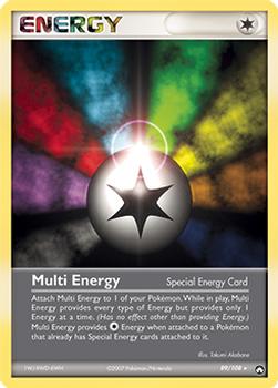 2007 Pokemon EX Power Keepers #89/108 Multi Energy Front