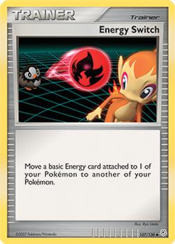 2007 Pokemon Diamond & Pearl #107/130 Energy Switch Front