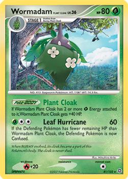 2007 Pokemon Diamond & Pearl Secret Wonders #41/132 Wormadam Plant Cloak Front