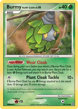 2007 Pokemon Diamond & Pearl Secret Wonders #78/132 Burmy Plant Cloak Front