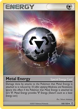2007 Pokemon Diamond & Pearl Secret Wonders #130/132 Metal Energy Front