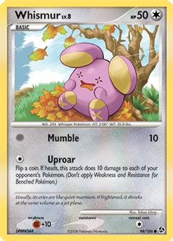 2008 Pokemon Diamond & Pearl Great Encounters #94/106 Whismur Front