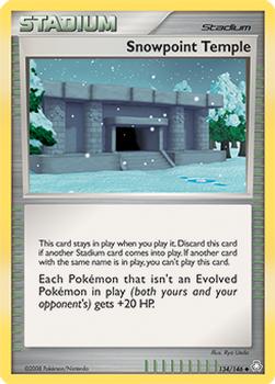 2008 Pokemon Diamond & Pearl Legends Awakened #134/146 Snowpoint Temple Front