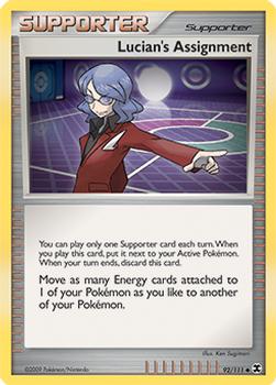 2009 Pokemon Platinum Rising Rivals #92/111 Lucian's Assignment Front