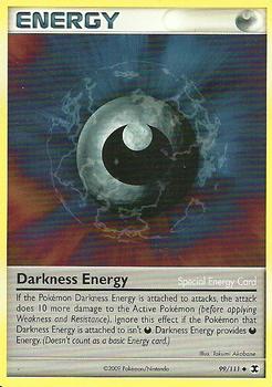 2009 Pokemon Platinum Rising Rivals #99/111 Darkness Energy Front