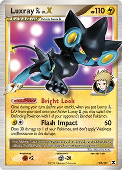 2009 Pokemon Platinum Rising Rivals #109/111 Luxray Pokémon GL LV.X Front