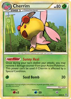 2010 Pokemon HeartGold & SoulSilver Unleashed #28/95 Cherrim Front