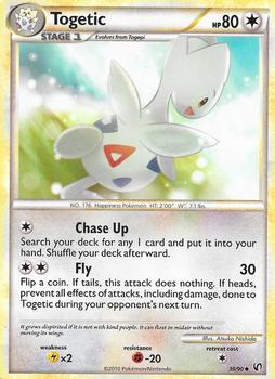 2010 Pokemon HeartGold & SoulSilver Undaunted #39/90 Togetic Front