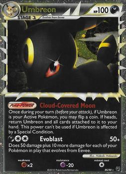 2010 Pokemon HeartGold & SoulSilver Undaunted #86/90 Umbreon Front