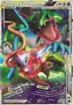 2010 Pokemon HeartGold & SoulSilver Undaunted #89/90 Rayquaza & Deoxys LEGEND Front