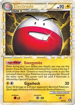 2010 Pokemon HeartGold & SoulSilver Triumphant #93/102 Electrode Front