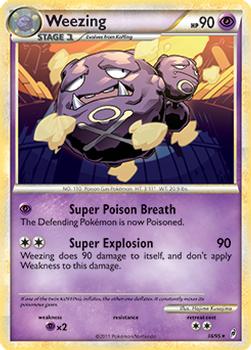 2011 Pokemon Call of Legends #38/95 Weezing Front
