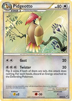 2011 Pokemon Call of Legends #48/95 Pidgeotto Front