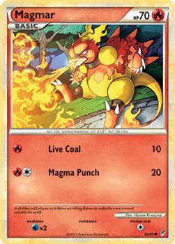 2011 Pokemon Call of Legends #62/95 Magmar Front