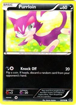 2011 Pokemon Black & White Emerging Powers #64/98 Purrloin Front