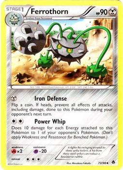 2011 Pokemon Black & White Emerging Powers #73/98 Ferrothorn Front