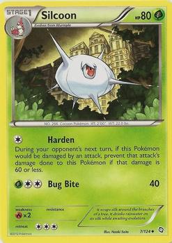 2012 Pokemon Black & White Dragons Exalted #7 Silcoon Front