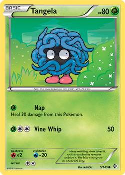 2012 Pokemon Black & White Boundaries Crossed #5 Tangela Front