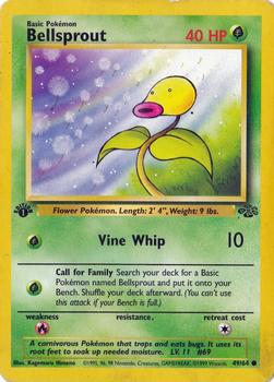 1999 Pokemon Jungle 1st Edition #49/64 Bellsprout Front