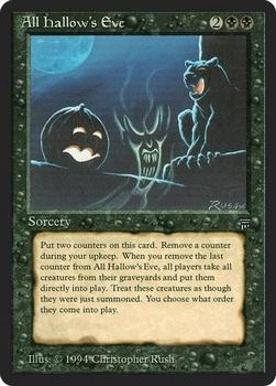 1994 Magic the Gathering Legends #NNO All Hallow's Eve Front