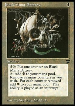 1994 Magic the Gathering Legends #NNO Black Mana Battery Front