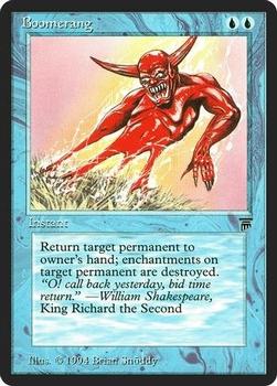1994 Magic the Gathering Legends #NNO Boomerang Front