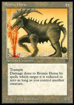 1994 Magic the Gathering Legends #NNO Bronze Horse Front