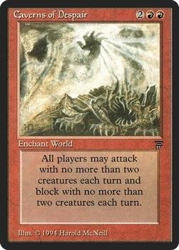 1994 Magic the Gathering Legends #NNO Caverns of Despair Front