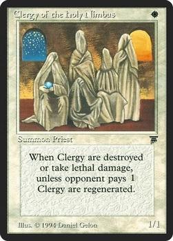 1994 Magic the Gathering Legends #NNO Clergy of the Holy Nimbus Front