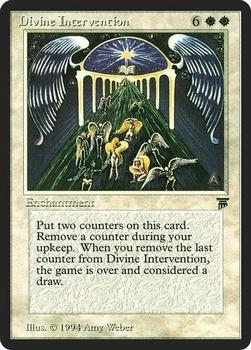 1994 Magic the Gathering Legends #NNO Divine Intervention Front