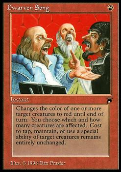 1994 Magic the Gathering Legends #NNO Dwarven Song Front