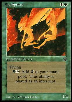1994 Magic the Gathering Legends #NNO Fire Sprites Front