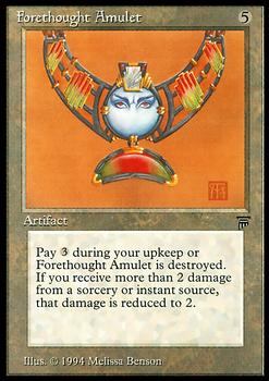 1994 Magic the Gathering Legends #NNO Forethought Amulet Front