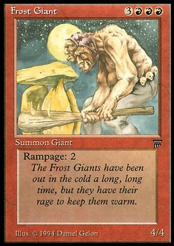 1994 Magic the Gathering Legends #NNO Frost Giant Front