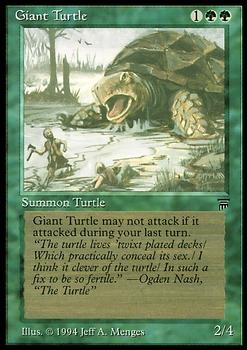 1994 Magic the Gathering Legends #NNO Giant Turtle Front