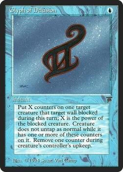 1994 Magic the Gathering Legends #NNO Glyph of Delusion Front