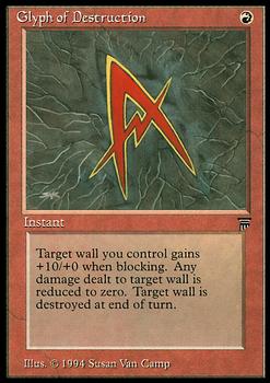 1994 Magic the Gathering Legends #NNO Glyph of Destruction Front