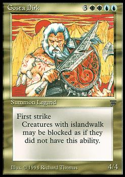 1994 Magic the Gathering Legends #NNO Gosta Dirk Front