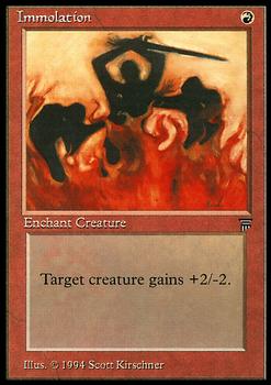 1994 Magic the Gathering Legends #NNO Immolation Front