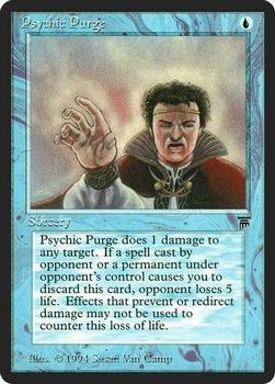 1994 Magic the Gathering Legends #NNO Psychic Purge Front