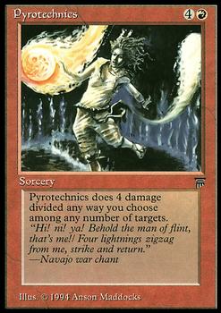 1994 Magic the Gathering Legends #NNO Pyrotechnics Front