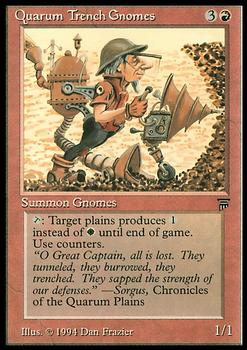 1994 Magic the Gathering Legends #NNO Quarum Trench Gnomes Front