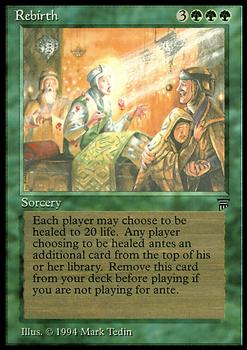 1994 Magic the Gathering Legends #NNO Rebirth Front