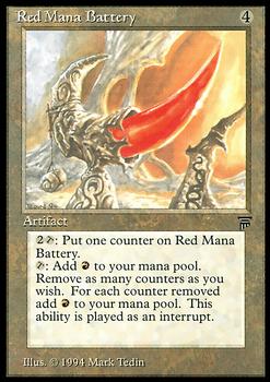 1994 Magic the Gathering Legends #NNO Red Mana Battery Front